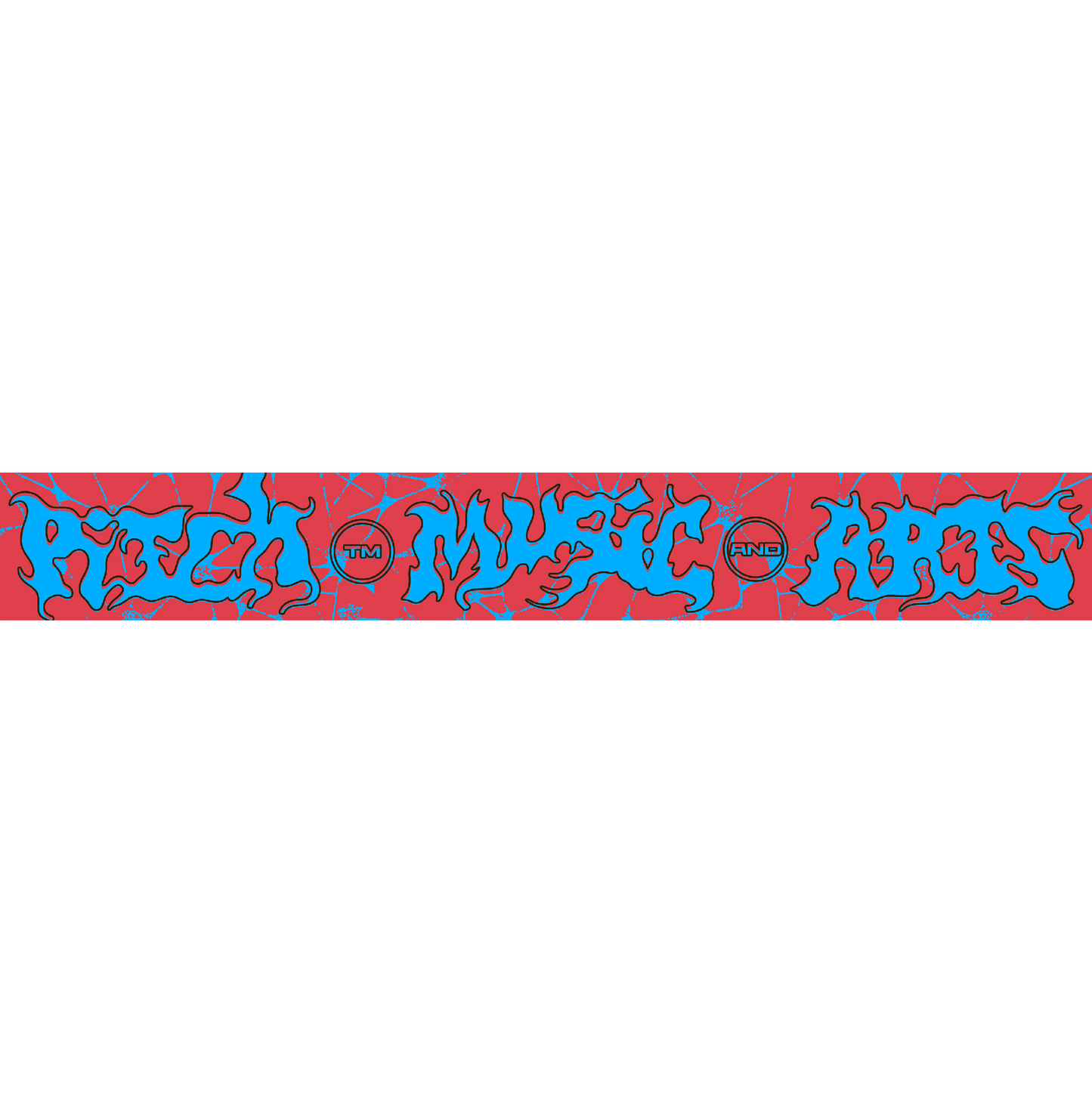PMA26 | Knitted Scarf - Red/Blue