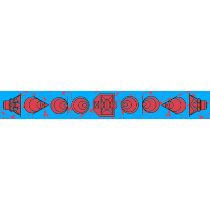 PMA26 | Knitted Scarf - Red/Blue